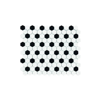 Mosaik Mini Hexagon Black White Mix