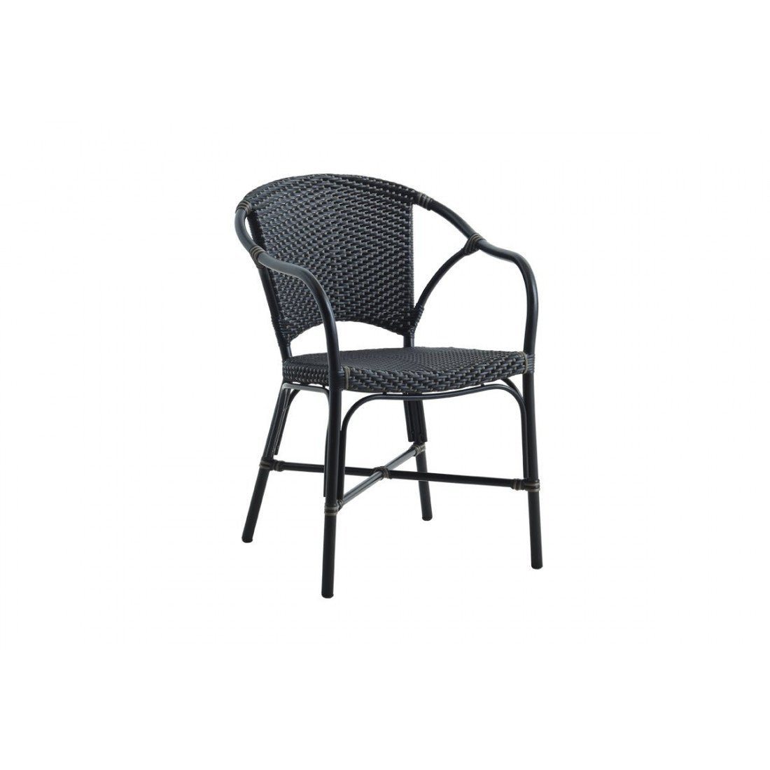 Sika Design Stuhl Valerie AFFÄIRE Alu Rattan schwarz