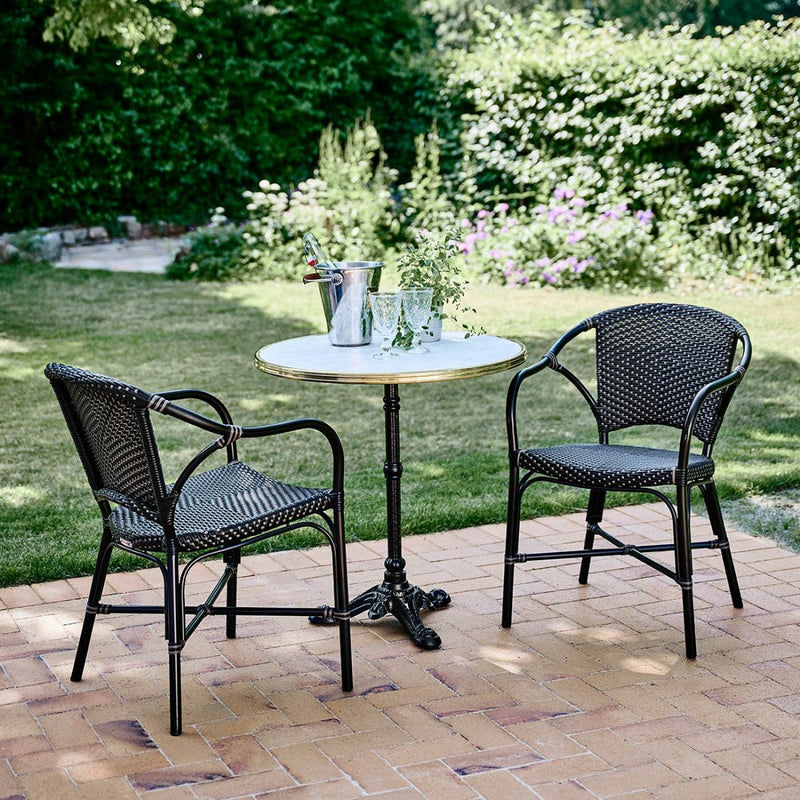 Sika Design Stuhl Valerie AFFÄIRE Alu Rattan schwarz