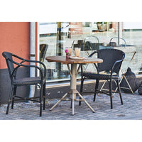 Sika Design Stuhl Valerie AFFÄIRE Alu Rattan schwarz