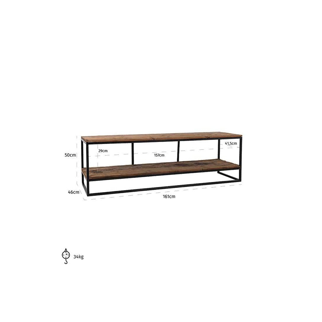 Richmond TV-Sideboard Raffles Recyceld Wood