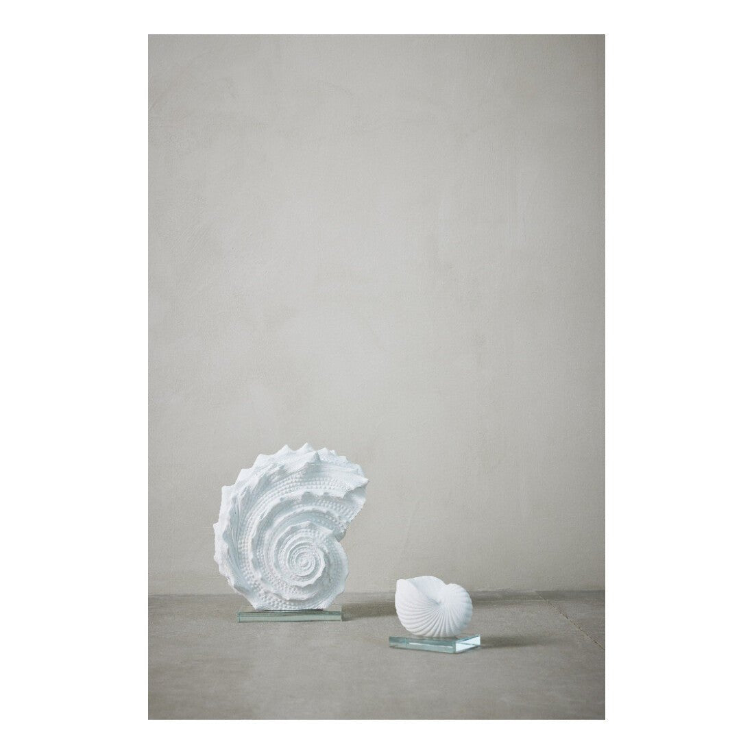 Lene Bjerre Skulptur Muschel H27,5cm weiß