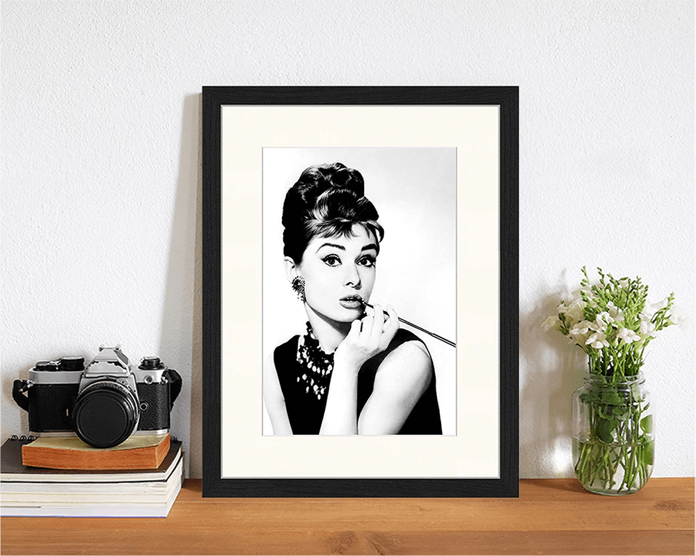 Leinwandbild Audrey Hepburn – Pop-Art-Kunstdruck Mit Kaugummiblase, Fertig Zum Aufhängen
