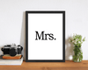 Wandbild Mrs.