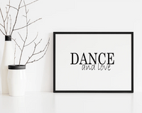 Wandbild Dance and love