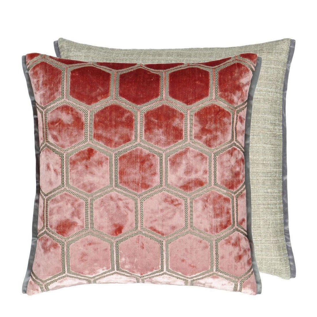 Designers Guild Kissen Manipur Coral 43x43cm