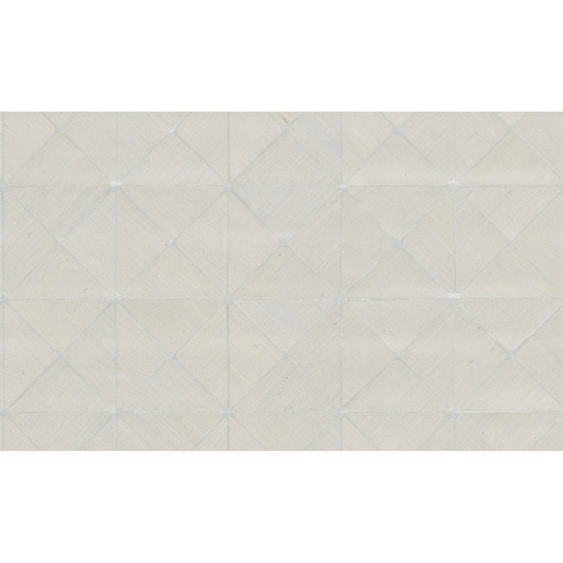 Tapete Dazzling Diamond Sisal Grasscloth York Geometric White/Silver