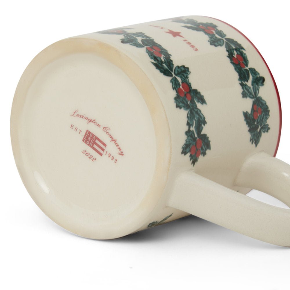 Steingut Holidays Earthenware Mug White Multi One Size
