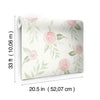 Tapete Watercolor Roses Magnolia Home Dishy Coral