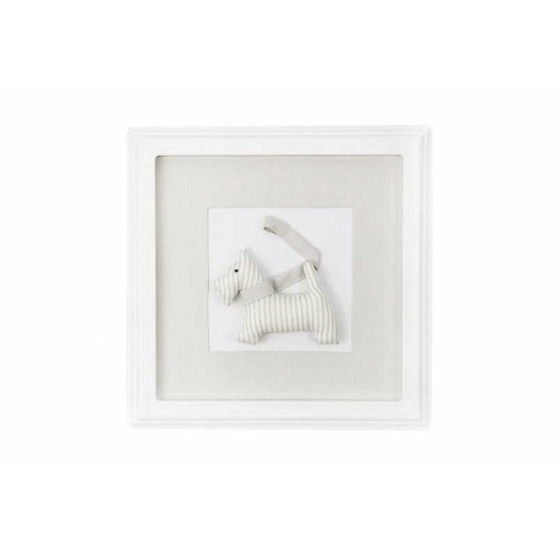 Caramella Wandbild Hund Beige