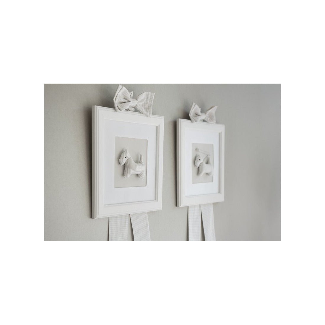 Caramella Wandbild Hund Beige