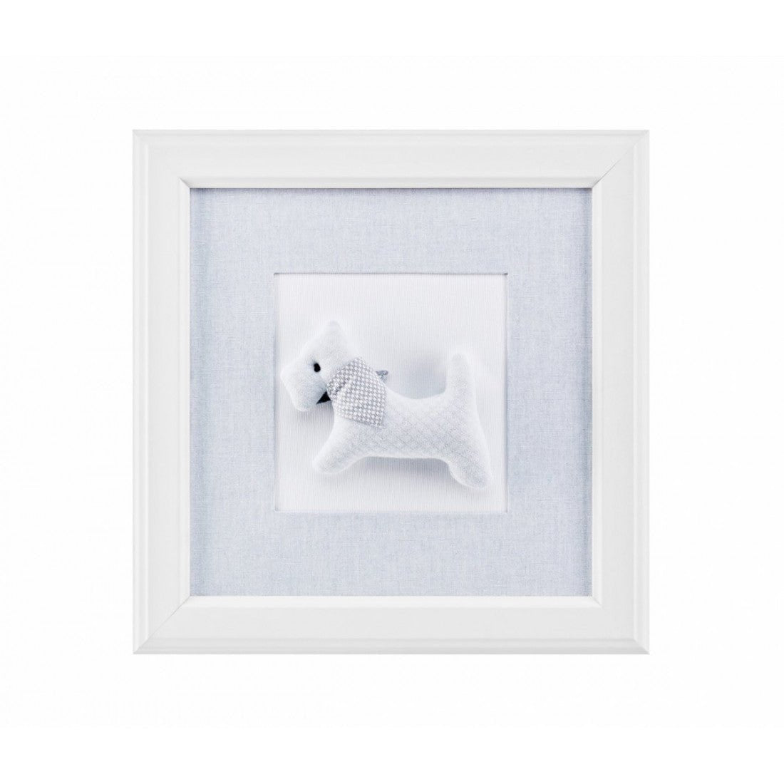 Caramella Wandbild Hund mit Halstuch Pure Grey