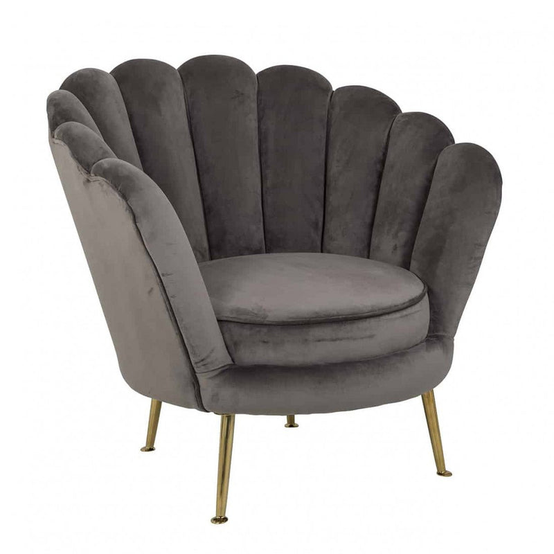 Richmond Sessel Perla Stone Velvet