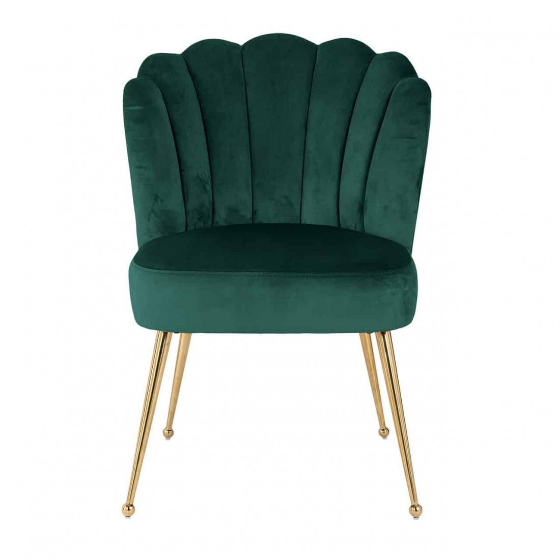 Richmond Stuhl Pippa Green Velvet Gold