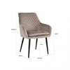 Richmond Stuhl Chrissy Stone Velvet