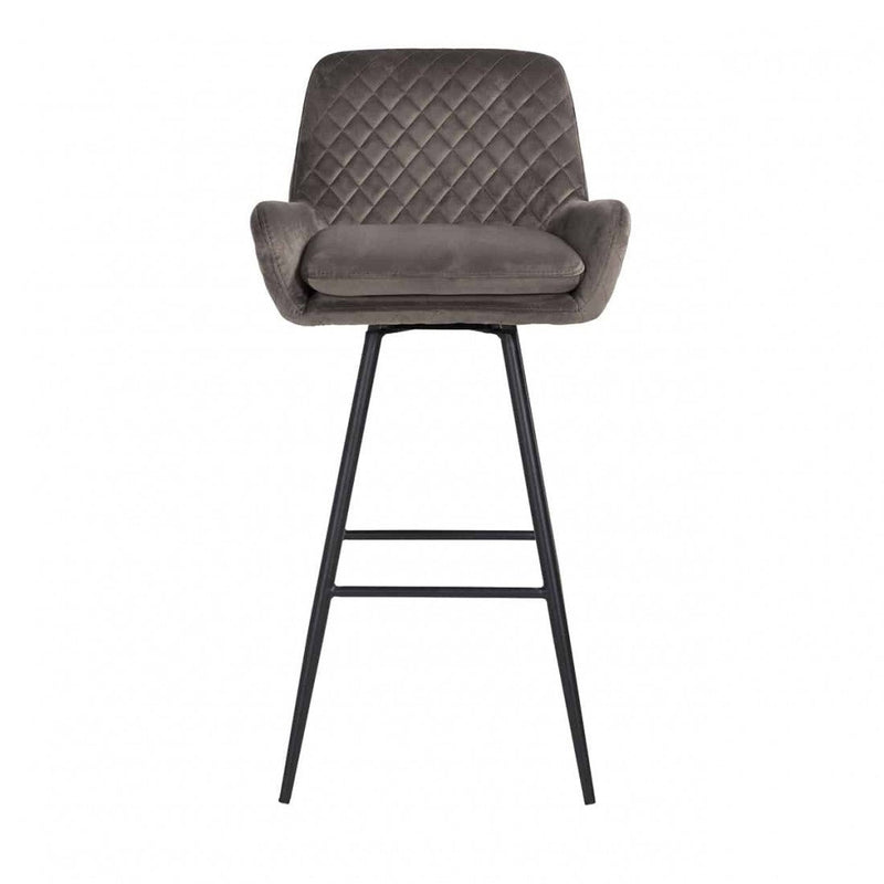 Richmond Barstuhl Linsey drehbar Stone Velvet
