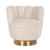 Richmond Sessel Mayfair Faux sheep Brushed gold