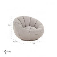 Sessel Kendall Taupe Bouclé